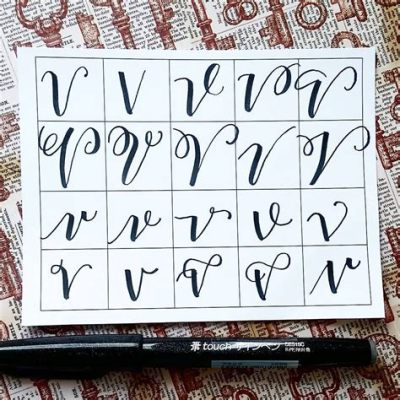 How to Do V in Cursive: An Insight into the Art of Writing in Curly Style