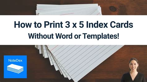 How to Print to Index Cards: A Comprehensive Guide with Multiple Views